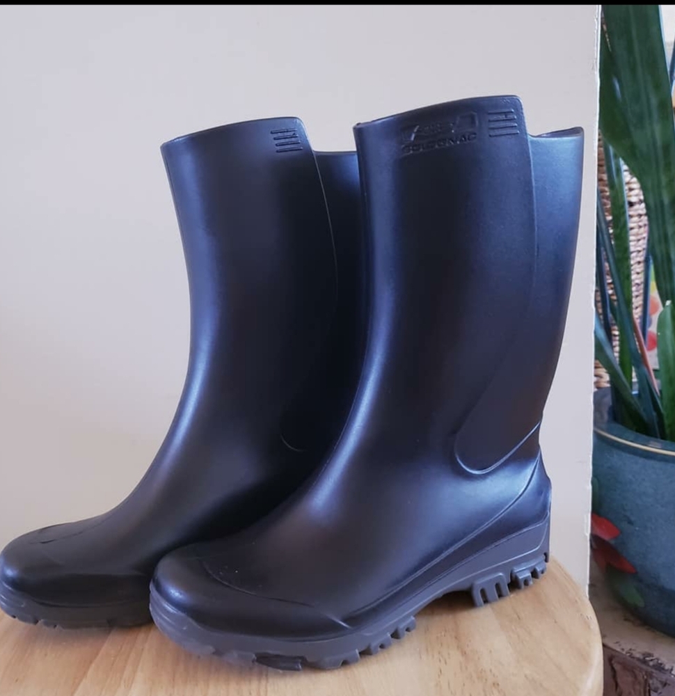Hunting Rain Boots Kids - PVC100 Black - Unisex size 10.5 -11.5